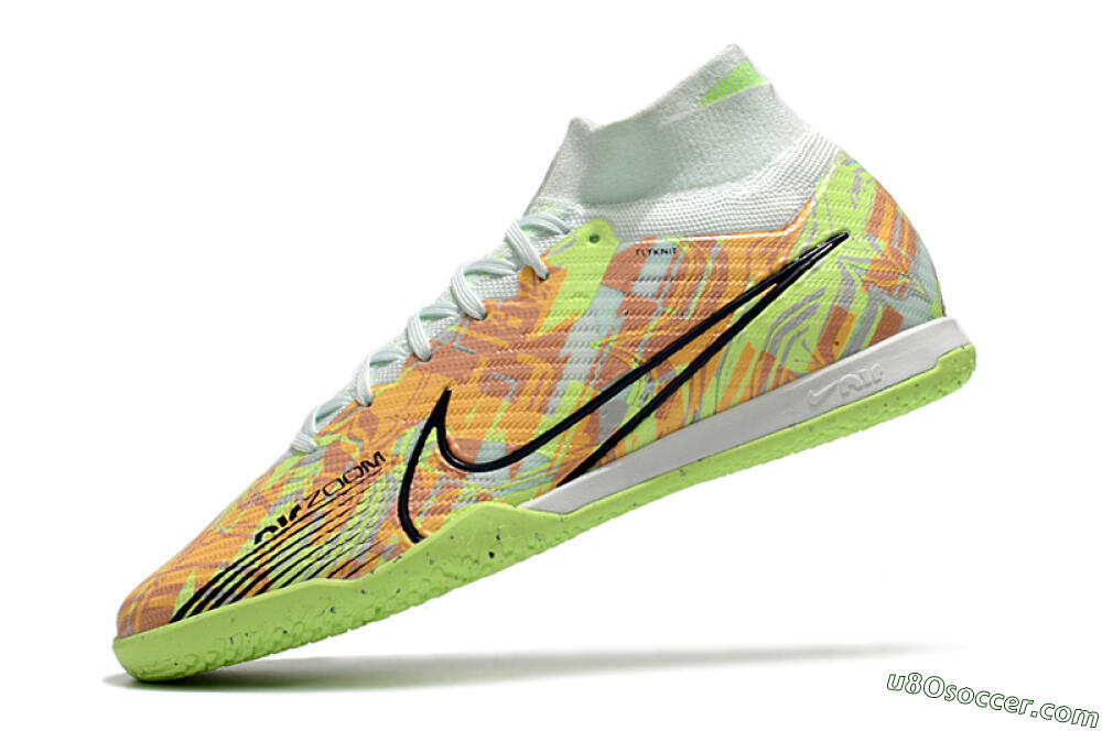 Nike Air Zoom Mercurial Superfly 9 Elite IC Indoor & Futsal Soccer Shoes - Yellow/Brown/Black 5