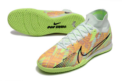 Nike Air Zoom Mercurial Superfly 9 Elite IC Indoor & Futsal Soccer Shoes - Yellow/Brown/Black