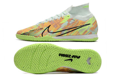 Nike Air Zoom Mercurial Superfly 9 Elite IC Indoor & Futsal Soccer Shoes - Yellow/Brown/Black