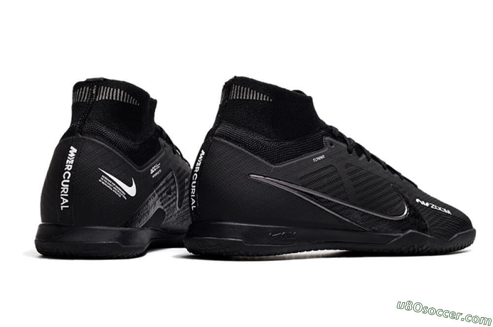Nike Air Zoom Mercurial Superfly 9 Elite IC Indoor & Futsal Soccer Shoes - Black/White/Yellow 6