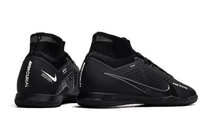 Nike Air Zoom Mercurial Superfly 9 Elite IC Indoor & Futsal Soccer Shoes - Black/White/Yellow
