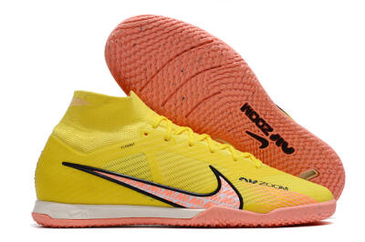 Nike Air Zoom Mercurial Superfly 9 Elite IC Indoor & Futsal Soccer Shoes - Yellow/Pink/Black