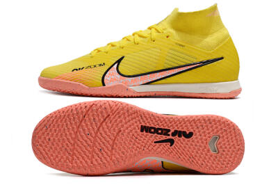 Nike Air Zoom Mercurial Superfly 9 Elite IC Indoor & Futsal Soccer Shoes - Yellow/Pink/Black