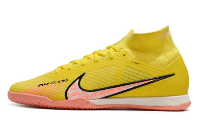 Nike Air Zoom Mercurial Superfly 9 Elite IC Indoor & Futsal Soccer Shoes - Yellow/Pink/Black