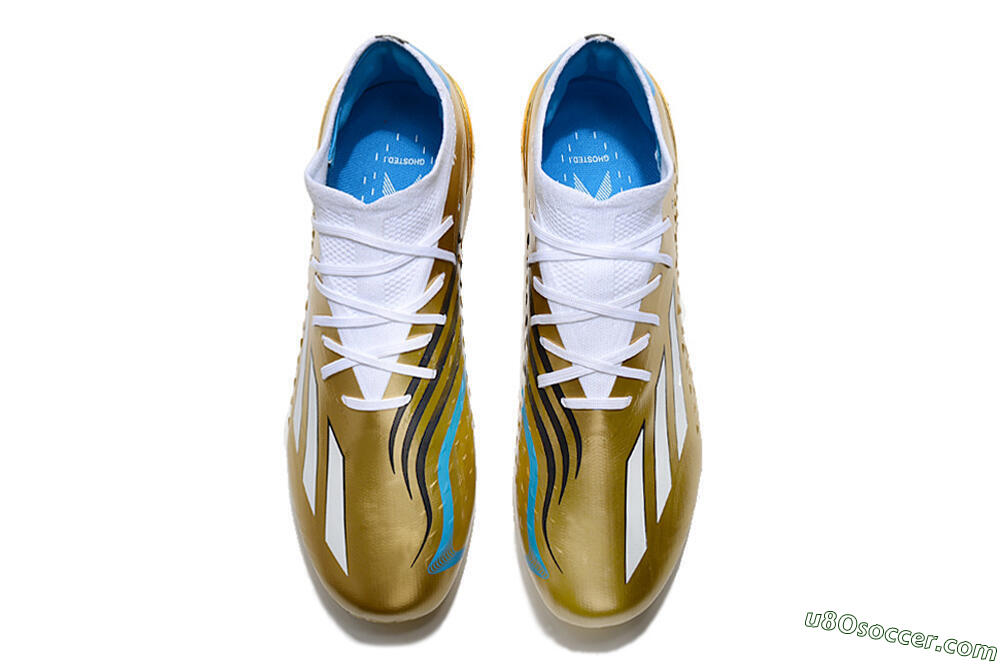 Adidas X Speedportal .1 FG Firm Ground Soccer Cleats - Gold/White/Blue 4