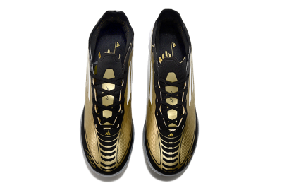 Adidas F50 Elite TF Artificial Turf Soccer Shoes - Gold/White/Black