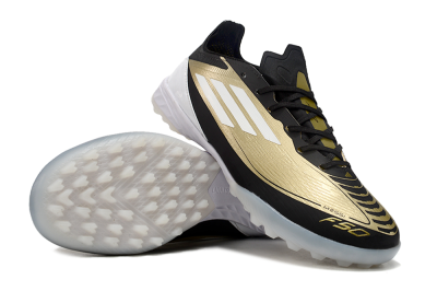 Adidas F50 Elite TF Artificial Turf Soccer Shoes - Gold/White/Black