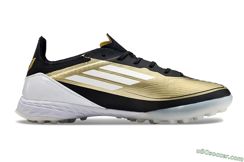 Adidas F50 Elite TF Artificial Turf Soccer Shoes - Gold/White/Black 6