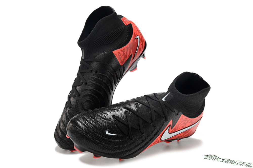 Nike Phantom Luna Elite FG Firm Ground Soccer Cleats - Black/Red/White 3