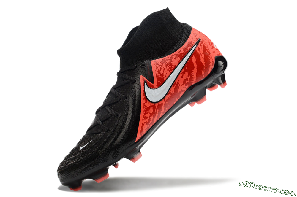 Nike Phantom Luna Elite FG Firm Ground Soccer Cleats - Black/Red/White 5