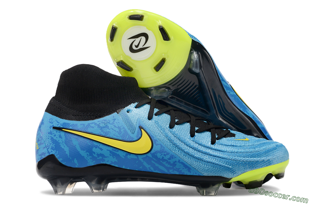 Nike Phantom Luna Elite FG Firm Ground Soccer Cleats - Blue/Yellow/Black 1
