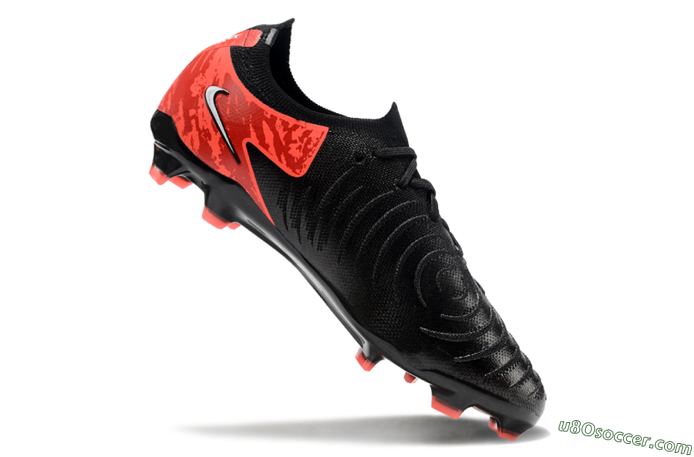 Nike Phantom Luna Elite FG Firm Ground Soccer Cleats - Black/Red/White 4