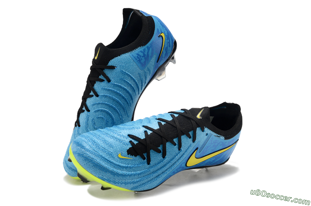 Nike Phantom Luna Elite FG Firm Ground Soccer Cleats - Blue/Yellow/Black 3