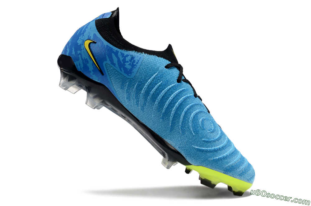 Nike Phantom Luna Elite FG Firm Ground Soccer Cleats - Blue/Yellow/Black 4