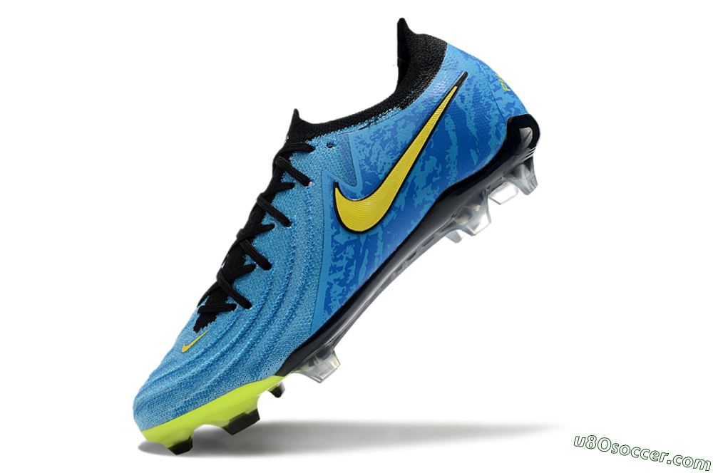 Nike Phantom Luna Elite FG Firm Ground Soccer Cleats - Blue/Yellow/Black 5