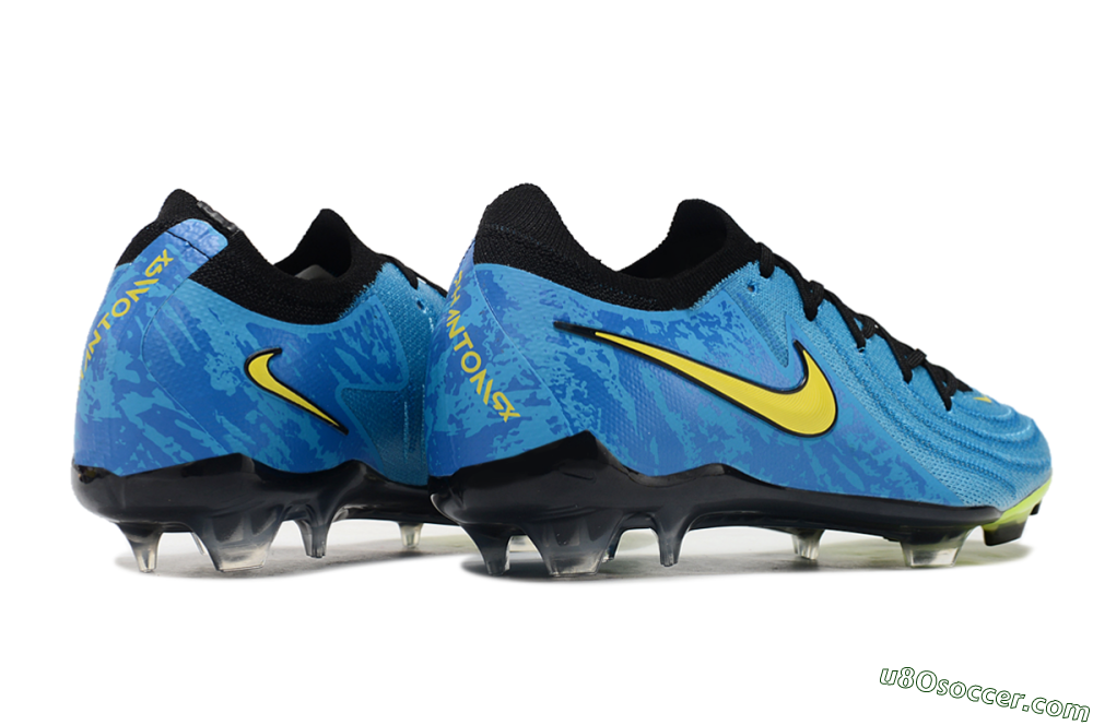 Nike Phantom Luna Elite FG Firm Ground Soccer Cleats - Blue/Yellow/Black 6