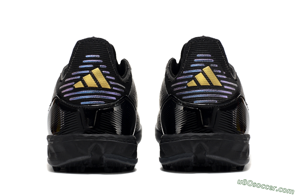 Adidas F50 Elite TF Artificial Turf Soccer Shoes - Black/Silver/Purple 6