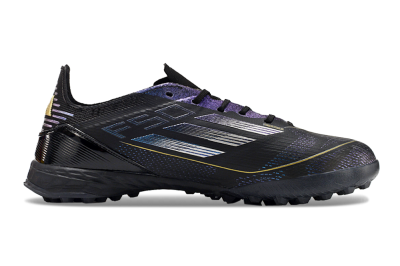 Adidas F50 Elite TF Artificial Turf Soccer Shoes - Black/Silver/Purple
