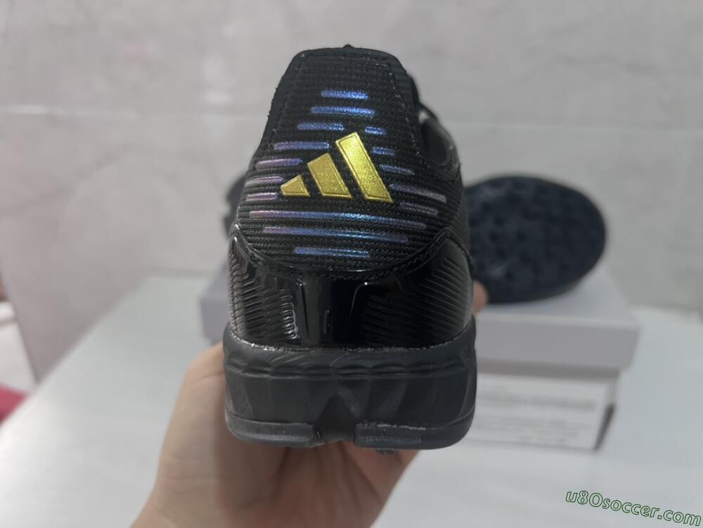 Adidas F50 Elite TF Artificial Turf Soccer Shoes - Black/Silver/Purple