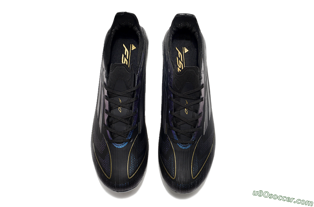 Adidas F50 Elite FG Firm Ground Soccer Cleats - Black/Silver/Purple 5
