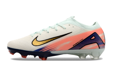 Nike Air Zoom Mercurial Vapor 16 Elite FG Firm Ground Soccer Cleats - Pink/Gold/Blue