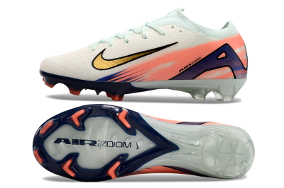 Nike Air Zoom Mercurial Vapor 16 Elite FG Firm Ground Soccer Cleats - Pink/Gold/Blue