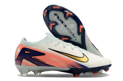 Nike Air Zoom Mercurial Vapor 16 Elite FG Firm Ground Soccer Cleats - Pink/Gold/Blue