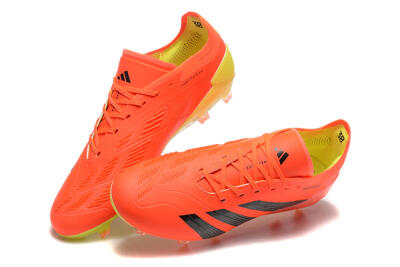 Adidas Predator Elite 24 FG Firm Ground Soccer Cleats - Red/Black/Yellow