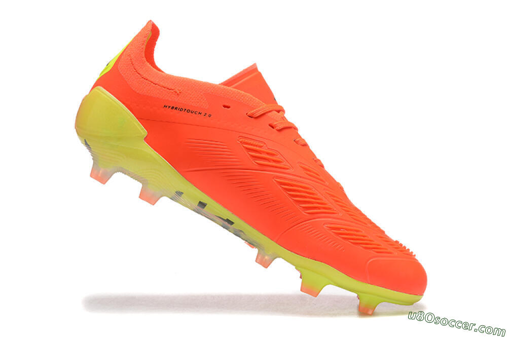 Adidas Predator Elite 24 FG Firm Ground Soccer Cleats - Red/Black/Yellow 4