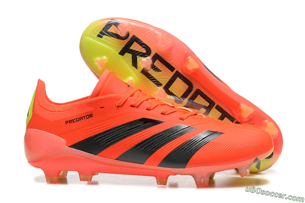Adidas Predator Elite 24 FG Firm Ground Soccer Cleats - Red/Black/Yellow 1