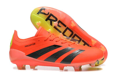 Adidas Predator Elite 24 FG Firm Ground Soccer Cleats - Red/Black/Yellow