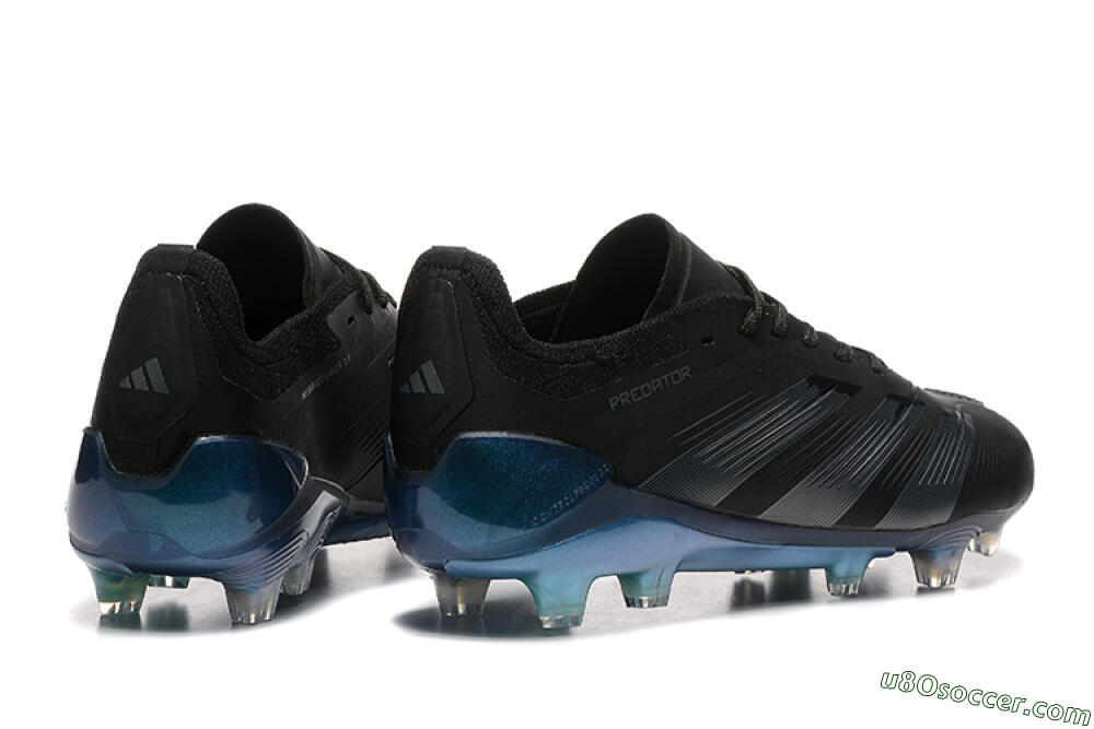Adidas Predator Elite 24 FG Firm Ground Soccer Cleats - Black/Silver/Blue 6