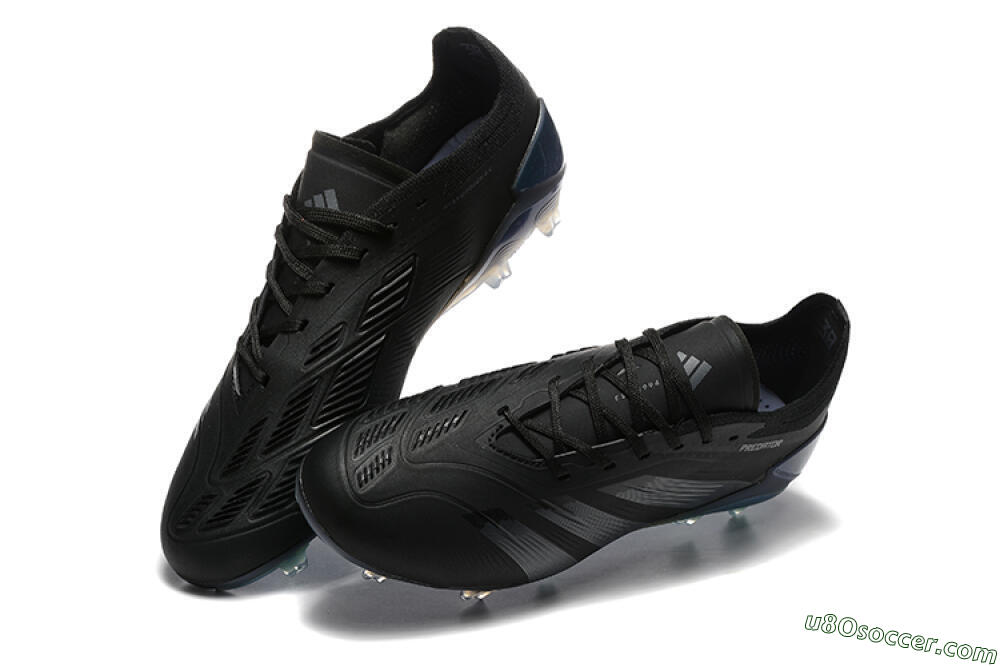 Adidas Predator Elite 24 FG Firm Ground Soccer Cleats - Black/Silver/Blue 3