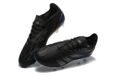 Adidas Predator Elite 24 FG Firm Ground Soccer Cleats - Black/Silver/Blue