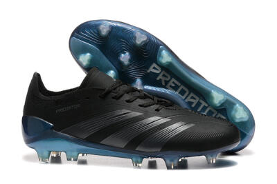Adidas Predator Elite 24 FG Firm Ground Soccer Cleats - Black/Silver/Blue