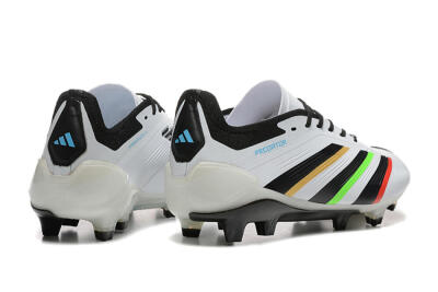 Adidas Predator Elite 24 FG Firm Ground Soccer Cleats - White/Black/Red/Gold
