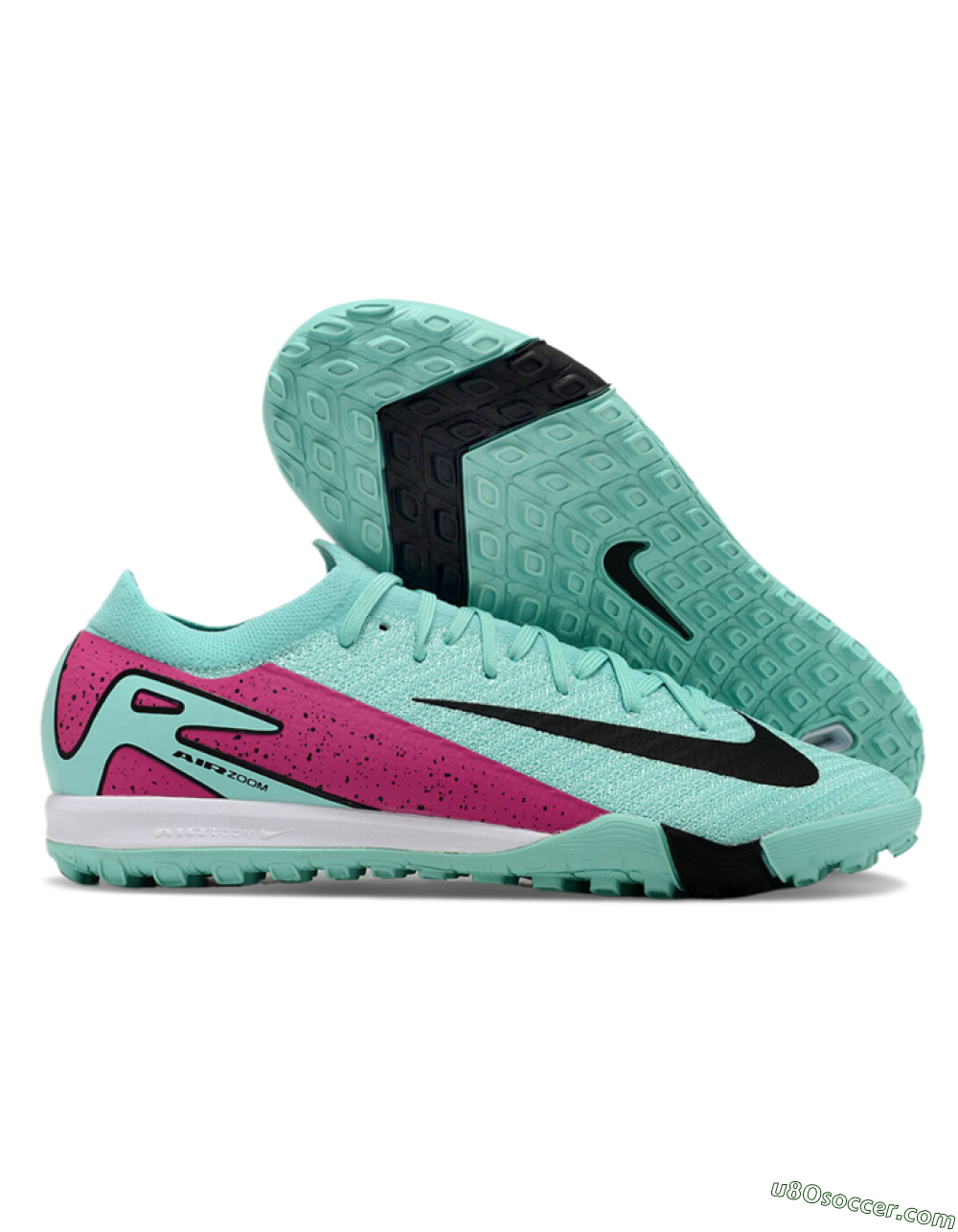 Nike Air Zoom Mercurial Vapor 16 Elite TF Artificial Turf Soccer Shoes - Jade/Red/Black 1
