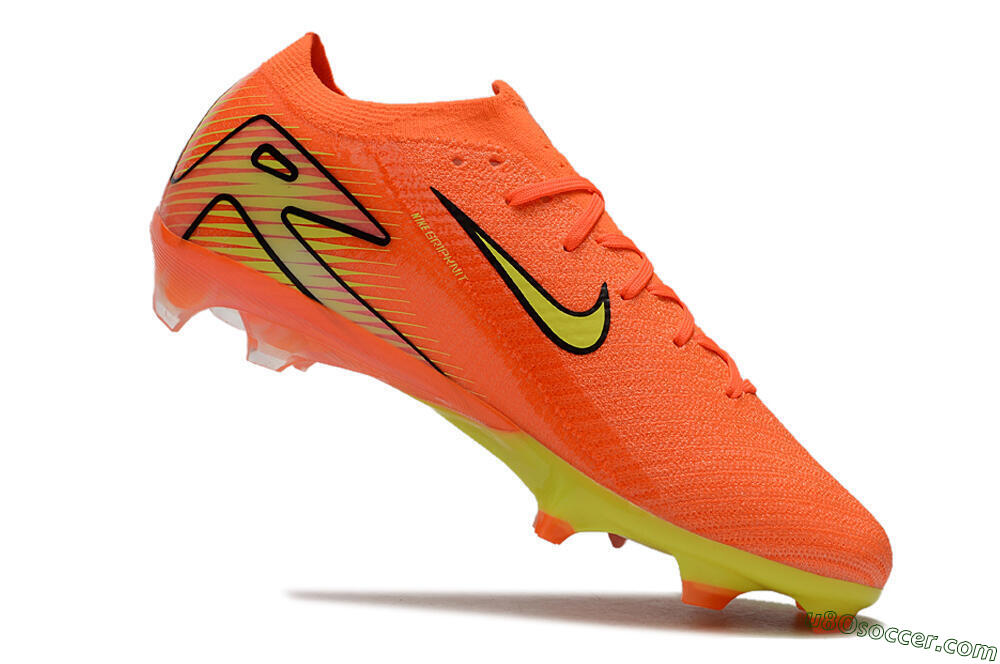 Nike Air Zoom Mercurial Vapor 16 Elite FG Firm Ground Soccer Cleats - Orange/Yellow/Black 4