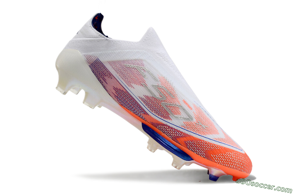 Adidas F50+ Lightstrike Pro Laceless FG Firm Ground Soccer Cleats - Red/White/Blue 4