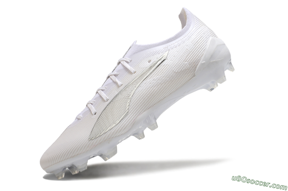 Puma Ultra 5 Ultimate FG Firm Ground Soccer Cleats - White/Silver 5