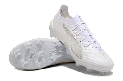 Puma Ultra 5 Ultimate FG Firm Ground Soccer Cleats - White/Silver