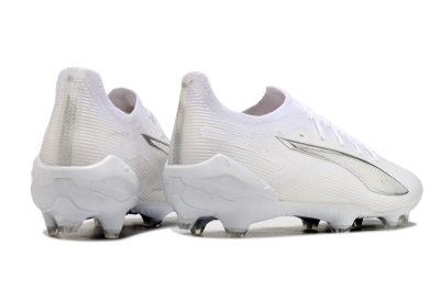 Puma Ultra 5 Ultimate FG Firm Ground Soccer Cleats - White/Silver