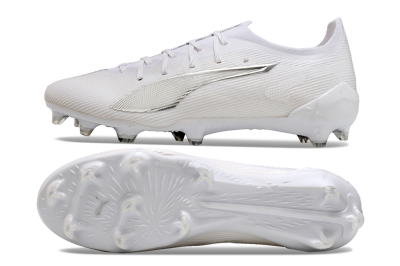 Puma Ultra 5 Ultimate FG Firm Ground Soccer Cleats - White/Silver