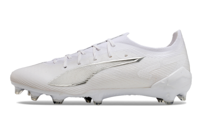 Puma Ultra 5 Ultimate FG Firm Ground Soccer Cleats - White/Silver