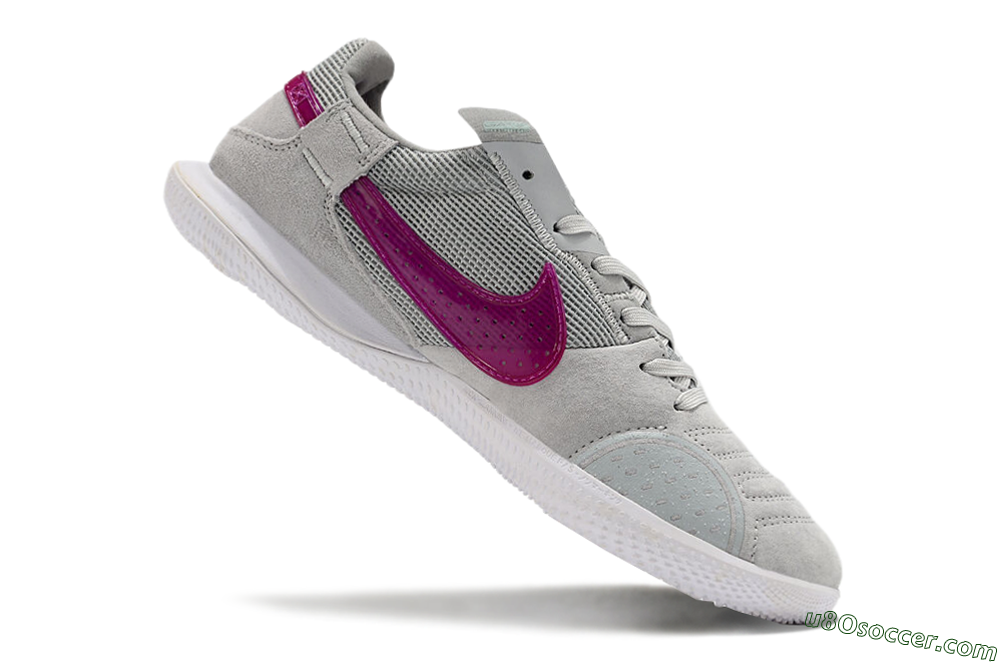 Nike Street Gato IC Indoor & Futsal Soccer Shoes - Grey/Red/White 4