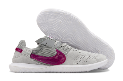 Nike Street Gato IC Indoor & Futsal Soccer Shoes - Grey/Red/White