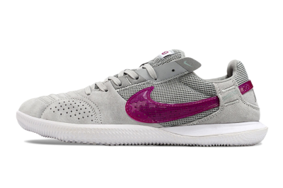 Nike Street Gato IC Indoor & Futsal Soccer Shoes - Grey/Red/White