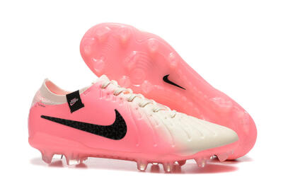 Nike Tiempo Legend 10 Elite FG Firm Ground Soccer Cleats - White/Pink/Black