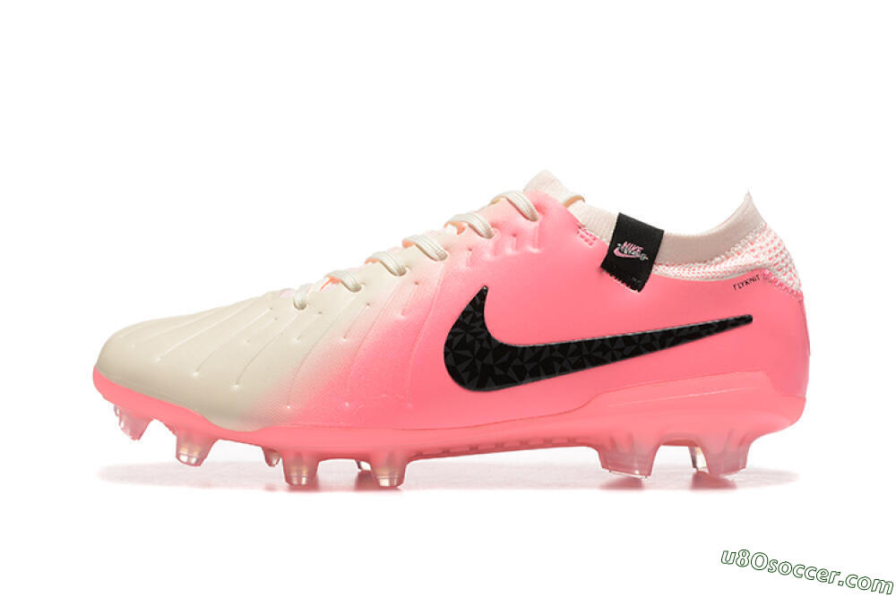 Nike Tiempo Legend 10 Elite FG Firm Ground Soccer Cleats - White/Pink/Black 2
