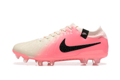 Nike Tiempo Legend 10 Elite FG Firm Ground Soccer Cleats - White/Pink/Black